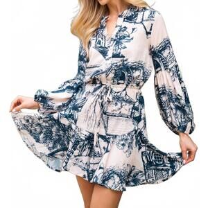 NEW LAVENDER J sorrento mini dress in navy